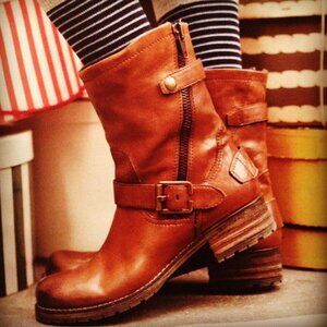 Clarks Indigo Majorca Sun Leather Boots - size 10.5